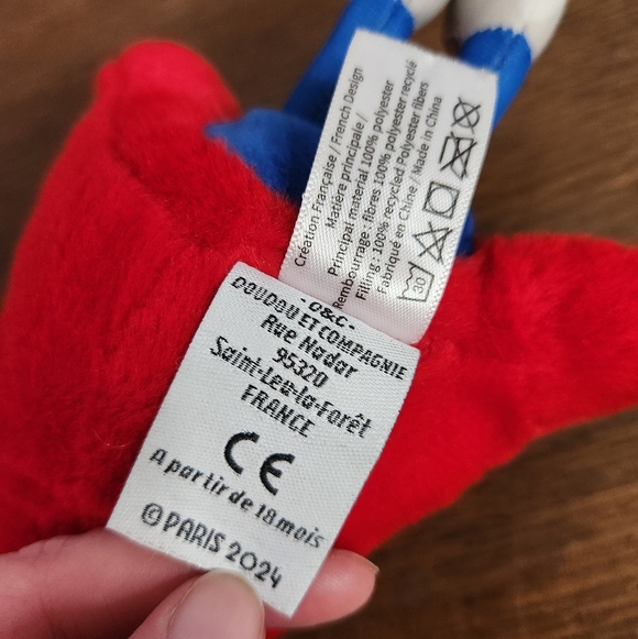 Paris 2024 Olympics Phryge Mascot Plush Keychain - Picture 5 of 8